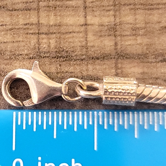 Chamilia Charm Bracelet. Fits Pandora Type Charms. 925 Sterling Silver. 7.5 in - Picture 5 of 6